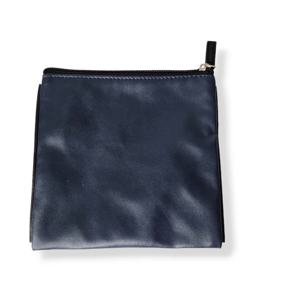 Tumi X Delta Travel Toiletry Bag for Men & Women Navy Blue Zipper Closure Small